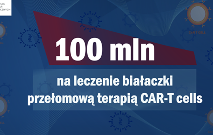ABM przekaże 100 mln zł na leczenie nowotworów przełomową terapią CAR-T cells